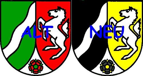 Neue Farben des NRW Wappens